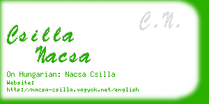 csilla nacsa business card